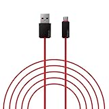 Original OEM Replacement USB Charger Cable Cord Wire for Beats by Dr Dre and Pill Wireless Headphones Red 1M (Discontinued by Manufacturer)