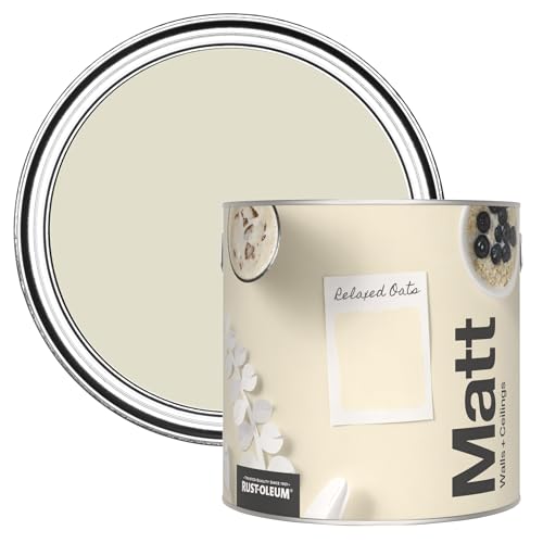 Rust-Oleum Colours Matt Emulsion Wall and Ceiling Paint - Relaxed Oats 2.5L