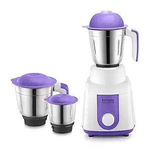 Kutchina Milano 750 Hygrade Motor Mixer Grinder 750 Watt with 3 Jars (Liquidizing, Wet Grinding, Chutney Jar) | Stainless Steel Blades | Mixer Grinder 750+ Watt | 2 Years on Product, 5 Years on Motor