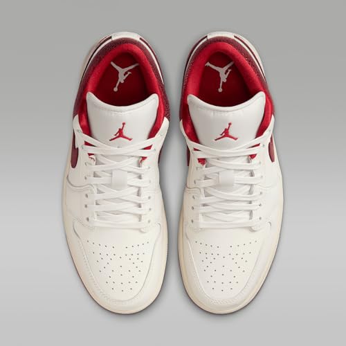 Air Jordan 1 Low SE Women's Shoes (HJ9338-106, Sail/Team Red/Varsity Red)4