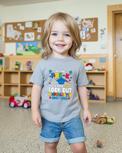Image of Kindergarten Shirt for Girls Boys Kids Toddler First Day of School Shirts Back to School in My Kindergarten Era Tshirt 2T-7Y