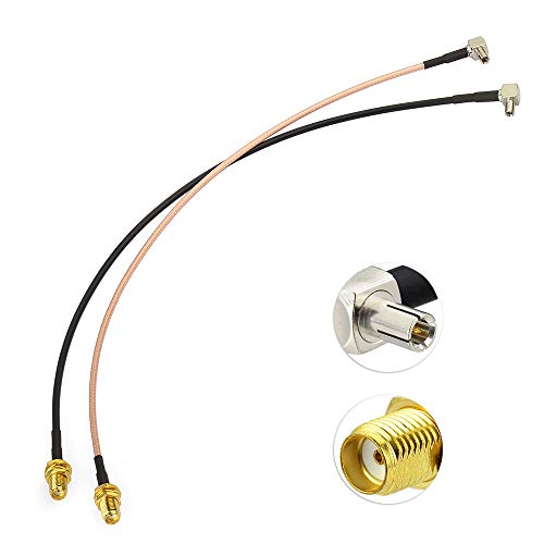 Superbat Sma To Ts9 Coaxial Cable Sma Female To 90 Degree Ts9 Pigtail 12Inch (2Pcs) For 4G Modem Dongle Router Usb Modems Mifi Hotspots External Antenna Adapter Cable (Rg316 Rg174) #TOP5