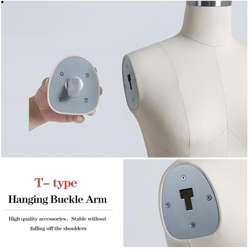 Weibliche Schneiderpuppe, höhenverstellbarer Torso zum Schneidern und Gestalten, mit stabilen Universalrädern für einfaches Verschieben