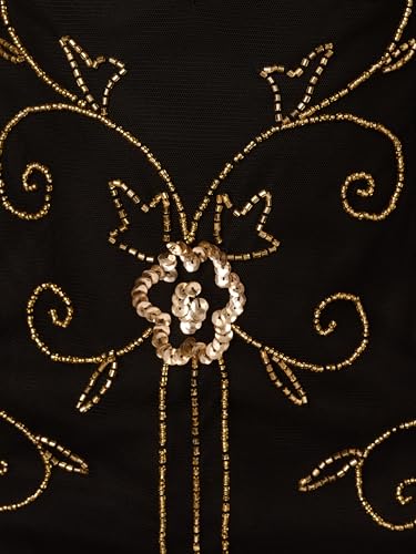 Adrianna Papell Women's Beaded Illusion Neck Dress3