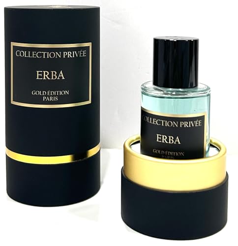 Perfume ERBE Collection Privée Nouvelle Edition (Gold Edition), idea de regalo, perfume de larga duración y unisex de 50 ml, fabricado en Francia (ERBE)