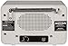 Crosley CR3036D-WS Tribute Vintage AM/FM Bluetooth Radio, White Sand