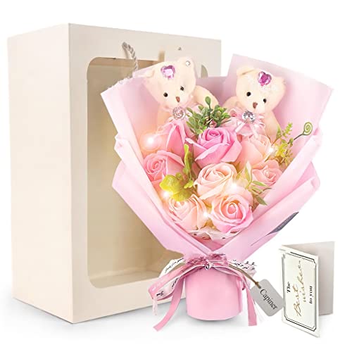 [Capiner] BEAR and LED ԑ \[vt[ a v[g j   KN   bZ[WJ[h VbvobOt (Pink)