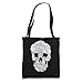 Cat Skull Halloween Funny Goth Punk Emo Graphic Gift Tote Bag