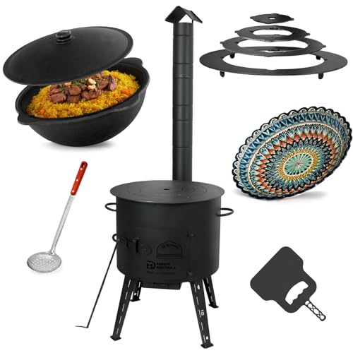 4BIG.fun Utschak Ø44 Uchag 16L Kazan Wok Grillfächer Schaumkelle Eintopfofen Utschag Учаг Campingofen Orientalischer Teller ляган Adapter-Ringe Kaзan Herdplate Feuerstelle Feldküche Außenküche Grill 4BIG.fun Utschak Ø44 Uchag 16L Kazan Wok Grillfächer Schaumkelle Eintopfofen Utschag Учаг Campingofen Orientalischer Teller ляган Adapter-Ringe Kaзan Herdplate Feuerstelle Feldküche Außenküche Grill
