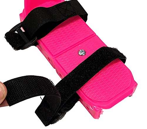 Zechy Toddler Ice Skates - Adjustable Double Runner Bob Skates With Durable Hook And Loop Fastener Straps - Stable Kids Ice Skates To Introduce Your Little One To Ice Skating (Pink) #TOP2