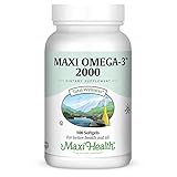 Maxi Health Omega-3 Fatty Acids'2000' - Fish Oil - 100 Gels Capsules - Kosher