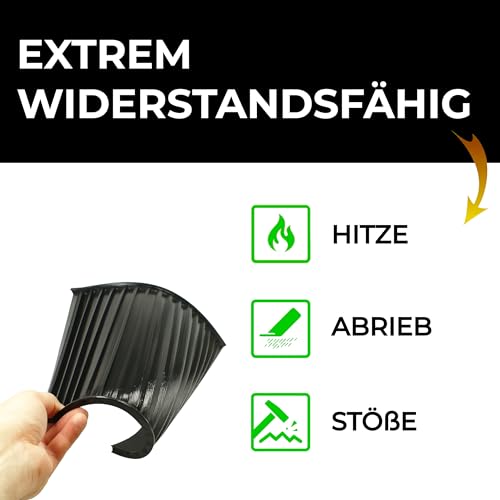 GoldSax Goldwaschmatte Gummi, Schwarz, robust, Goldmatte, zuschneidbar, Sluice Box Matting, Goldwaschrinne selber Bauen (25 x 25 cm)