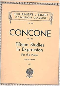 Concone Op 44 Fifteen Studies in Expression For the Piano