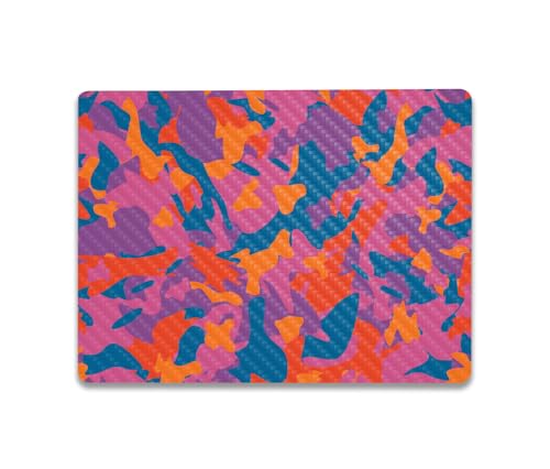 Image of MightySkins Carbon Fiber Skin Compatible with Microsoft Surface Laptop Go 3 (2023) Full Wrap Kit - Pop Camouflage | Protective Durable Textured Carbon Fiber Finish | Made in The USA