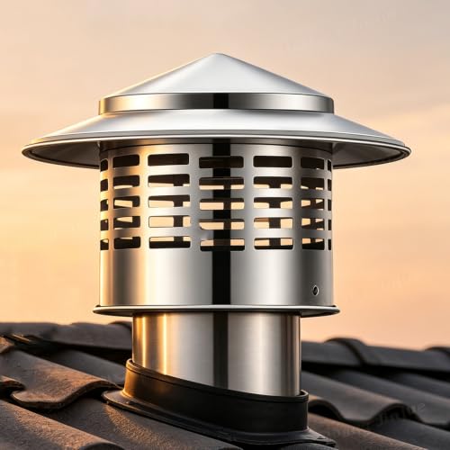 Sombrerete chimenea caperuza salida humos resistente de 200.0mm 2
