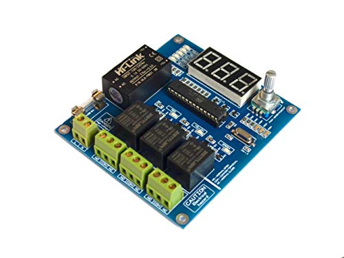ElectronicNuts Traffic Light Controller Sequencer 3 Channel 80-240VAC 50/60hz 37+ Modes Includes USA Traffic (EMR Relay for AC/DC)