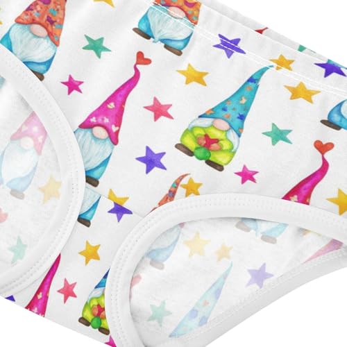 Joisal Toddler Underwear Floral 2t Cotton Panties Little Girl Designer Kids Undies Briefs Colorful Gnomes Stars Cute4