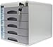 Produktbild Briefablage Schubladenbox Schubladenschrank Aktenschränke Aluminiumlegierung Mehrschichtige Aufbewahrungsbox Schublade Abschließbare Desktop-Organizer Kleine White Label Anti-off
