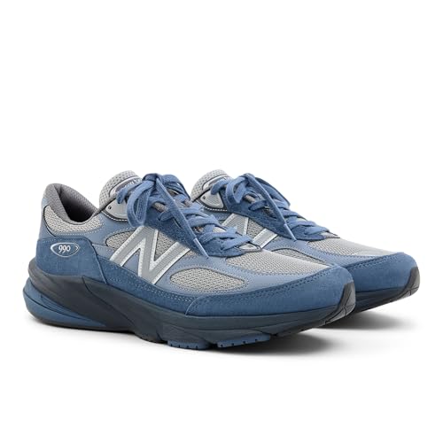 New Balance ���j ��l�p �č��� 990 V6 �X�j�[�J�[, ���B���e�[�W�C���f�B�S/�G�N���v�X/�X���[�g�O���[, 8.5 Wide Women/7 Men