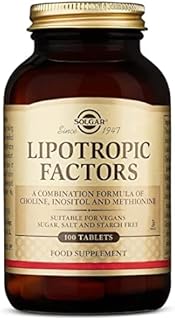Solgar Lipotropic Factors, 100 Tablets - Liver Support - Vegan, Gluten Free, Dairy Free, Kosher - 33 Servings