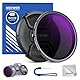 NEEWER 67mm ND2-400 (1-9 Stop) Variabler ND Filter mit Objektivdeckel Trageband Reinigungstuch präziser Einstellung der Neutraldichte Graufilter Fingerabdruck Kratzfest mehrschichtiges optisches Glas