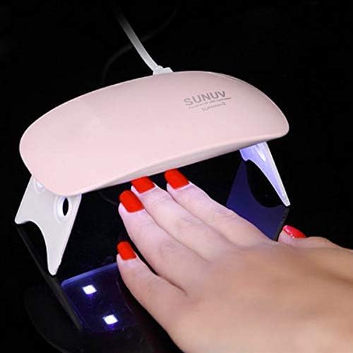 MANTHUMI SUN Mini UV LED Travel Pocket Size Nail Dryer For Gel Polish Lamp Portable Curing Base Gel Top Gel Color Gel Dryer 6W Detection Light(Pink.White)-image-43