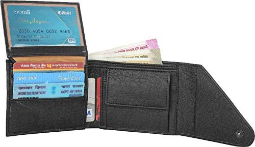 Image of Amicraft Black Men's Wallet (HNYKANBLCMBO)