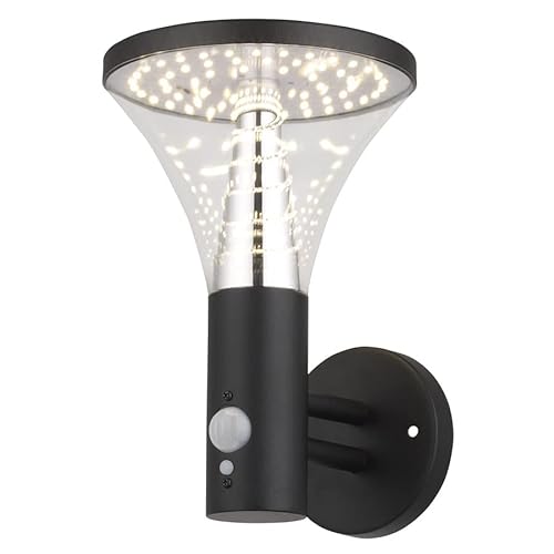 Applique Solaire BENIDORM Réel Eclairage de 600 Lumens pour Extérieur avec Détecteur de Présence 3 Modes IP44 Cover