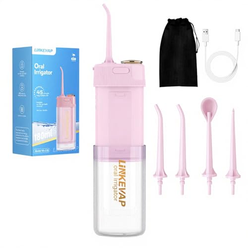 Hydropulseur pour les dents électrique 180ml - Jet dentaire portable pliable de voyage