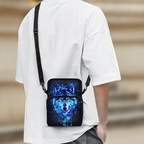 Crossbody Shoulder Bag for Girls, 2 Layer Lightweight Messenger Bag Waist Pouch3