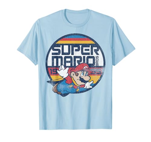 Super Mario Classic Retro Flying 1985 Graphic T-Shirt