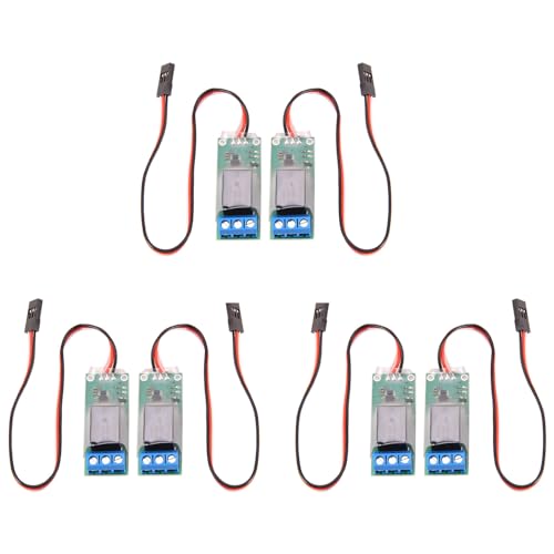 Baglaum 6PCS RC PWM Electronic Relay Switch for RC Airplane DIY Model Navigation Lights Controller Universal K1 Switch