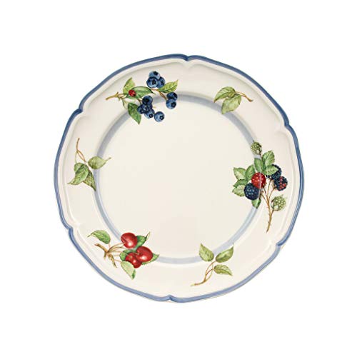 Villeroy & Boch Cottage Dinner Plate, 10.25 in, Premium Porcelain, White/Colorful