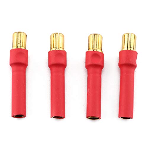 Conectores Bullet 4.0mm a 6.0mm Dorados x4 miniatura 1