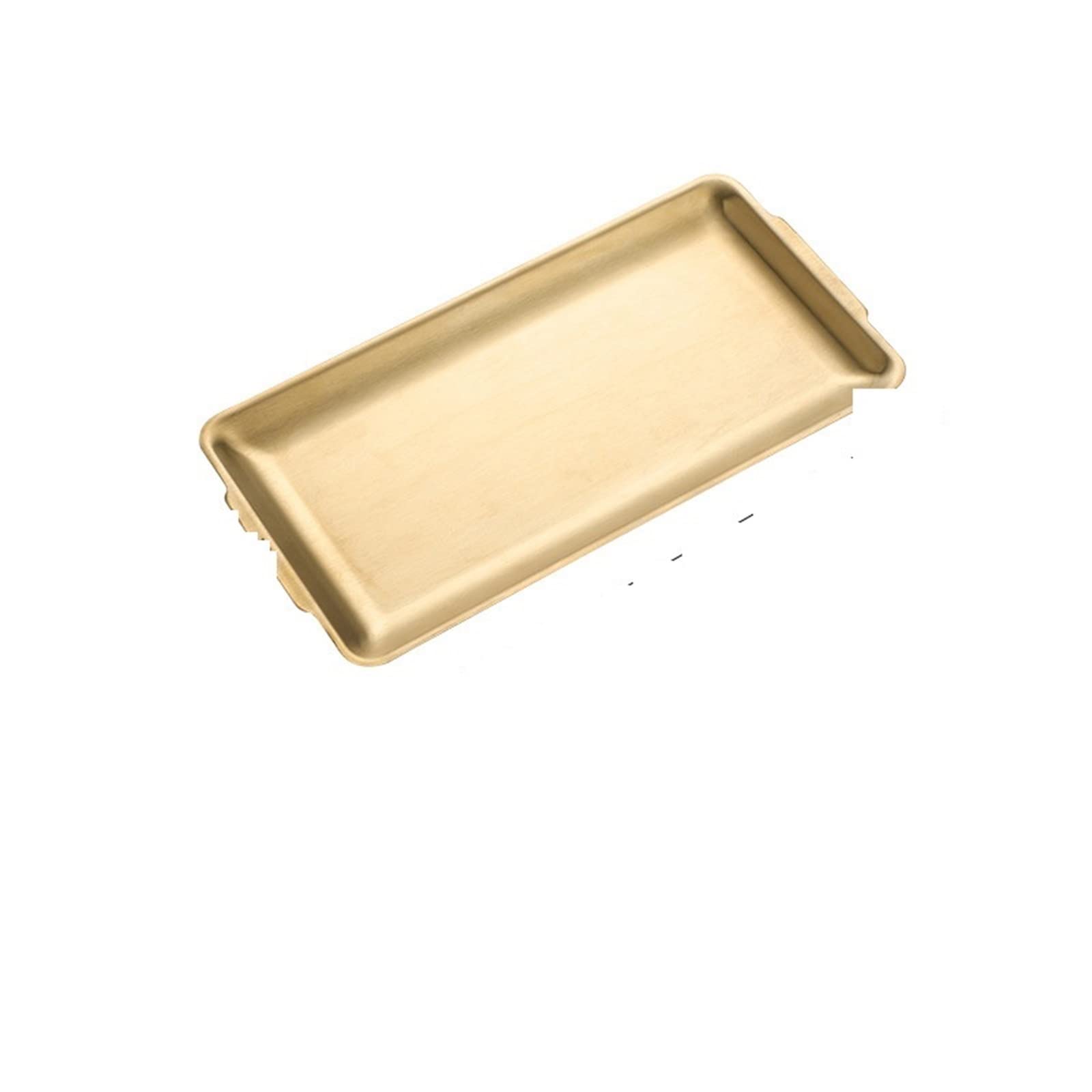 Stainless Steel Serving Tray Platter for Breakfast Sushi Pastries Fruits & Vetables Perfect Kitchen eware for Hosting & Entertaining (Gold L)