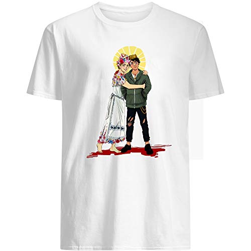 #Hereditary and #MIDSOMMAR Movie Poster #Dani with #Peter Graham Funny Movie Horror Halloween Film Cinema Gift Graphic Unisex T-Shirt (White-3XL)