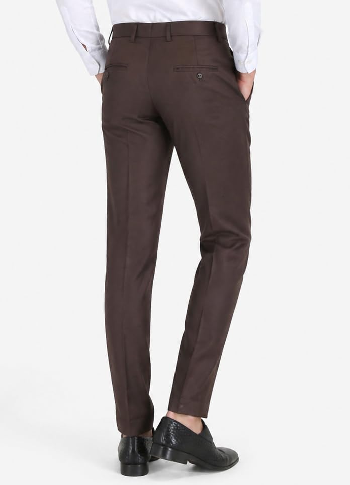 Image of Formal Pants for Men Office Wear - Premium Slim Fit Formal Trouser for Men, College Pant for Boys, Gents Bottom Formal wear for Office Meeting, Party, Gathering, Wedding