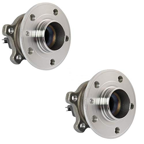 Image of TRQ 2 Piece Rear Wheel Bearing & Hub Assembly Set with ABS Sensor Compatible with 2015-2018 Volvo S60 2014-2016 S80 V60 XC70