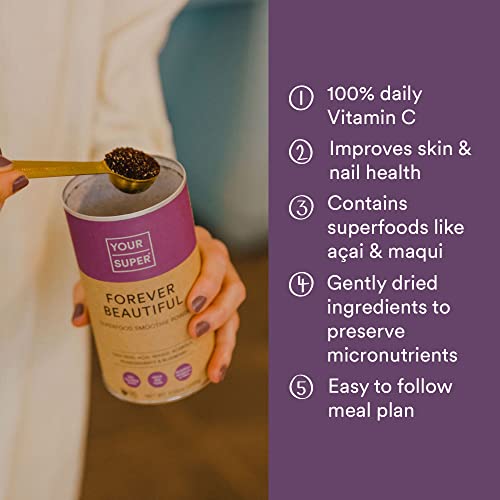 Your Super Forever Beautiful Superfood Blend – Organic Superfood Powder For Healthy Skin And Hair, With Organic Açaí, Powder, Maqui Berry, Maca, And Acerola (40 Servings) #TOP2