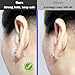 Silicone Earring Backs, 6pcs 18K Gold Replacements, Locking for Studs/Droopy Heavy Earrings, Hypoallergenic Soft Clear for Women Men Silver