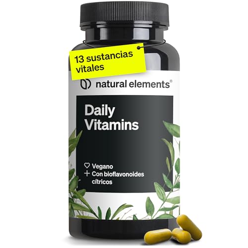 Multivitaminas para hombre y mujer - Con 8 Vitaminas B + Vit. A, C, D3, E y K1 - Solo una cápsula por día - 120 cápsulas veganas - Sin aditivos, producido y probado en laboratorio en Alemania