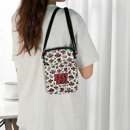 JXGZSO Jersey Devil Cryptid Crossbody Bag Cryptozoology Gift Cryptid Creature Gift Mythical Jersey Devil Shoulder Bag Jersey3