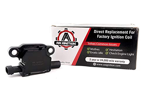Ignition Coil Pack - Replaces 12570616, D510C - Compatible With Chevrolet, Gmc, Cadillac 5.3L, 6.0L V8 & More - G8, Grand Prix, H3, Tahoe, Yukon, Silverado, Impala, Envoy, Trailblazer #TOP7