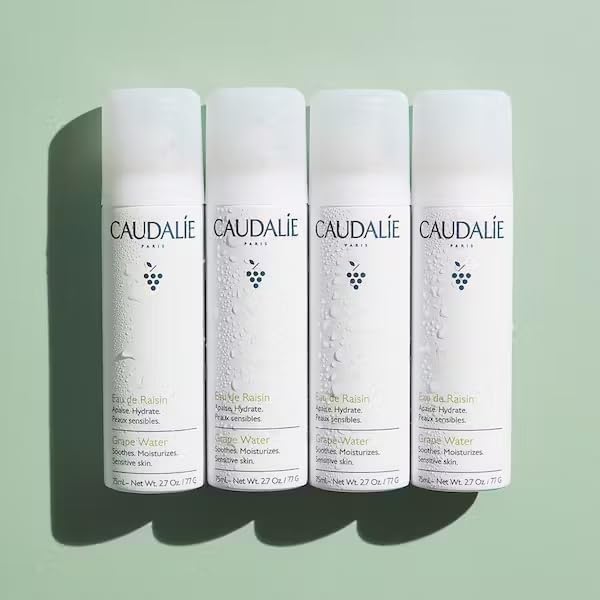 Miniatura 3 de Caudalie Spray facial hidratante con agua de uva espray facial orgánico calmante para hidratar y fortalecer instantáneamente la barrera de la piel,