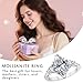 QHQPQ Marquise Cut Moissanite Ring for Women 2CT 925 Sterling Silver White Gold Promise Bridal Ring Moissanite Solitaire Engagement Ring Jewelry Gift for Wife