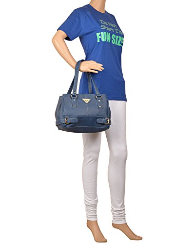 Fostelo Women's Vegan Leather Nightingale Handbag Shoulder Hobo Bag Ladies Purse (Large), Blue 1