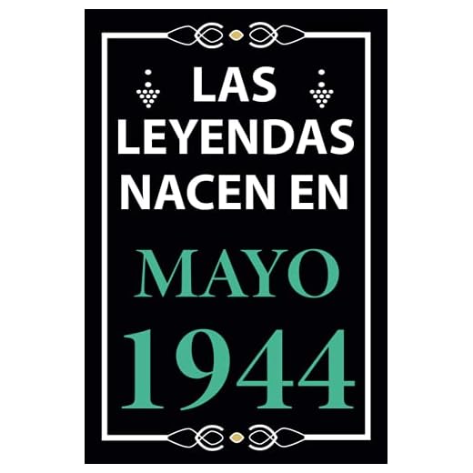 Las leyendas nacen en Mayo 1944: Regalo de cumpleaños perfecto para hombre y mujer de 77 años I Cita positiva , humor I Cuaderno , diario , libro de ... I Idea original para el 77 cumpleaños