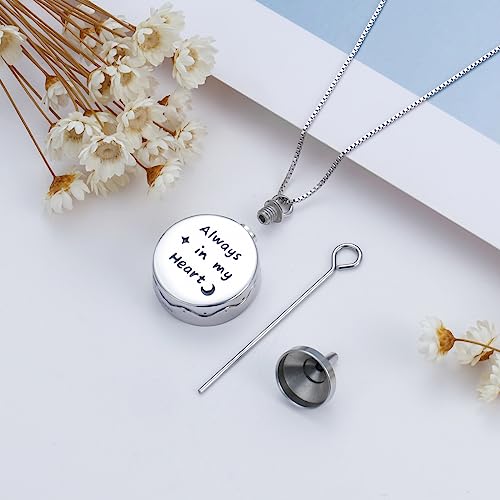 WINNICACA Urn Necklace for Ashes Sterling Silver Abalone Shell Cremation Jewelry for Ashes Jewelry Gifts for Nature Lovers Keepsake Memorial Jewelry for Women2