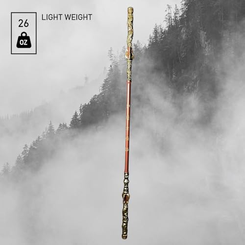 71\" Wukong Jingu Bang Staff Made from Foam with core. 1:1 Full Size Wukong Staff. for Collectors, Cosplayers and Adult Fans. - Thumbnail 2