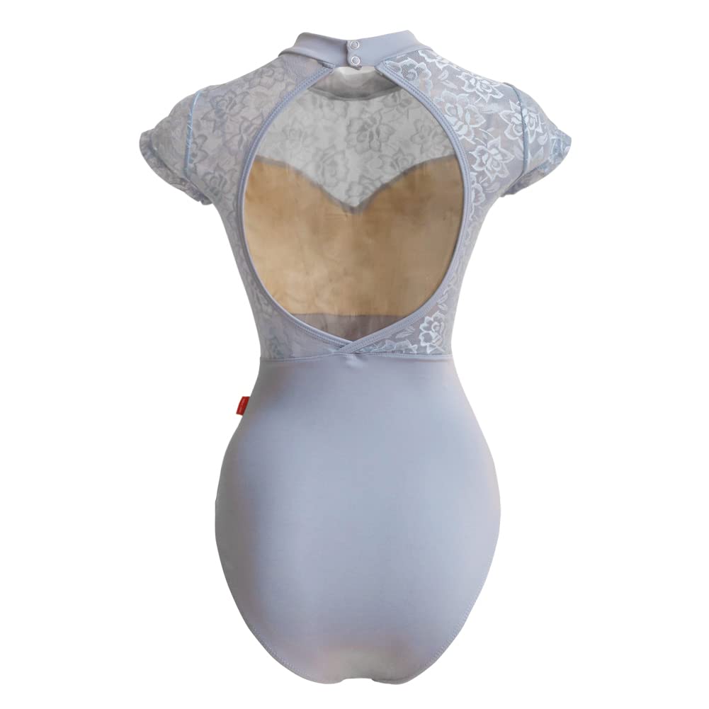ROYAL SMEELA Koronkowe body baletowe Leotards baletowe body baletowe balet kobiety gimnastyka artystyczne body Leotard taniec balet body dla dorosłych balet z krótkim rękawem body sportowe